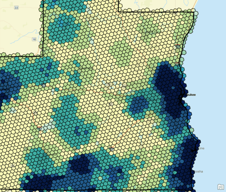 Grids showing diversity