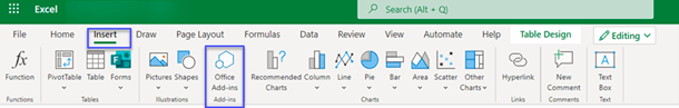 Excel Menu Bar