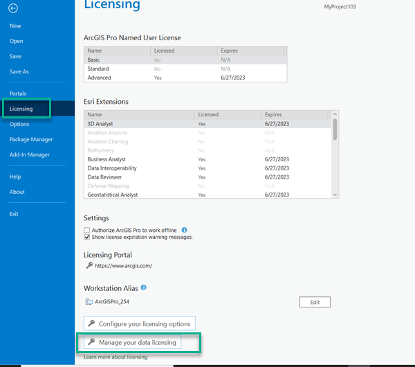 Manage Licensing from Settings Manage Licensing from Settings