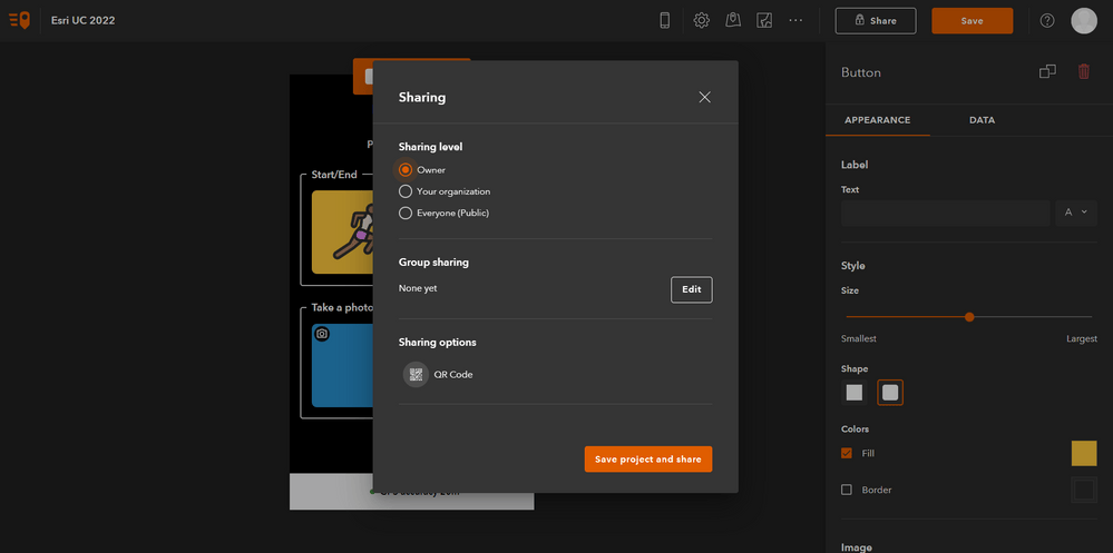 What's new June 2022: The QR project code now is always shown in the QuickCapture designer SHARE dialog