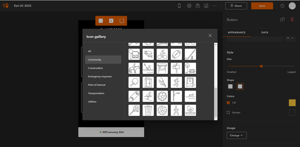 What's new June 2022: New icons have been added to the gallery in QuickCapture designer