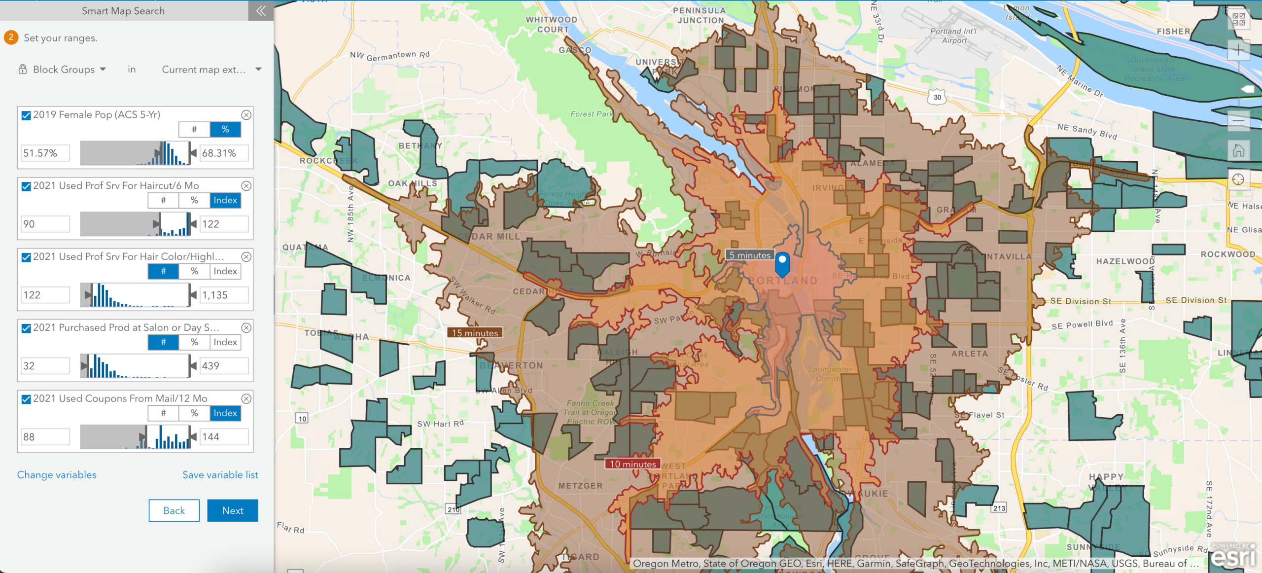 Using smart map search to increase sales