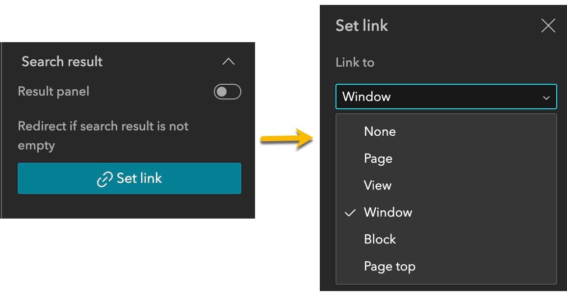 Display search results on Window or View Display search results on Window or View
