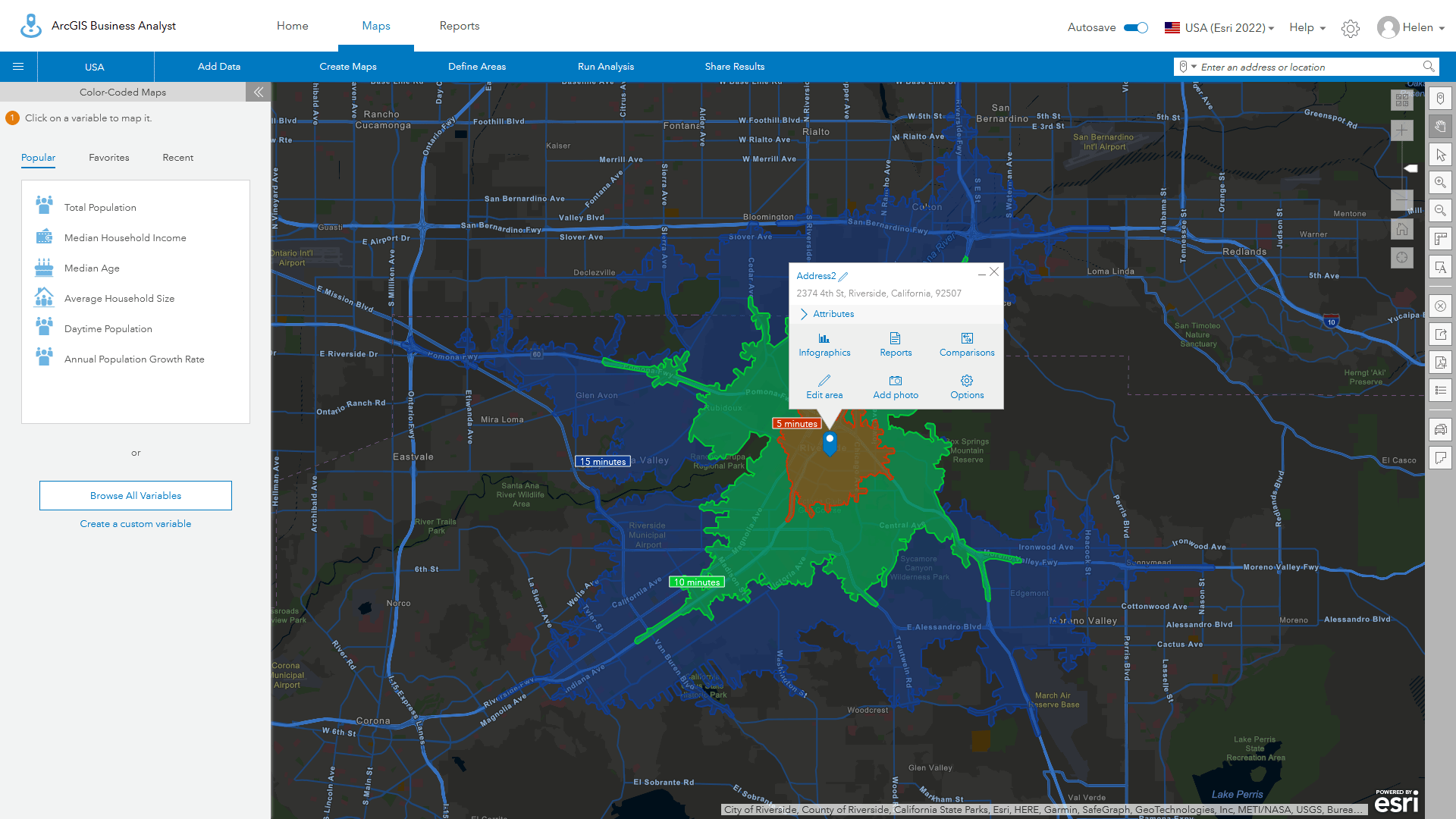 All standard variable lists have been migrated to the Esri 2022 data source.