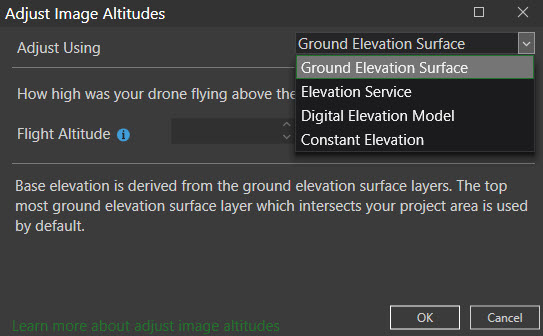 Adjust image altitude Adjust image altitude