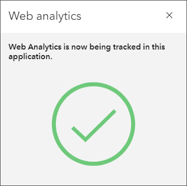 Web analytics confirmation