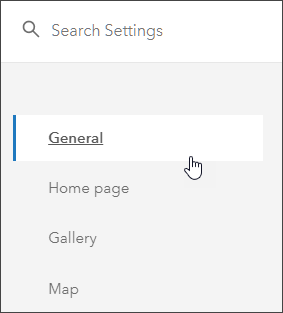 General settings General settings