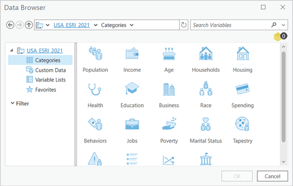 Data Browser in ArcGIS Pro Data Browser in ArcGIS Pro