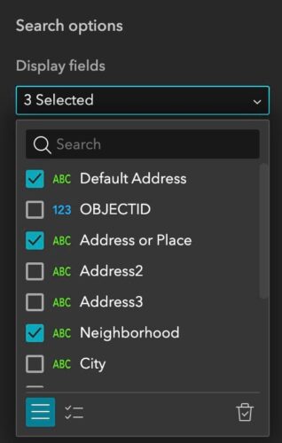 Display more fields in the result for locator sources