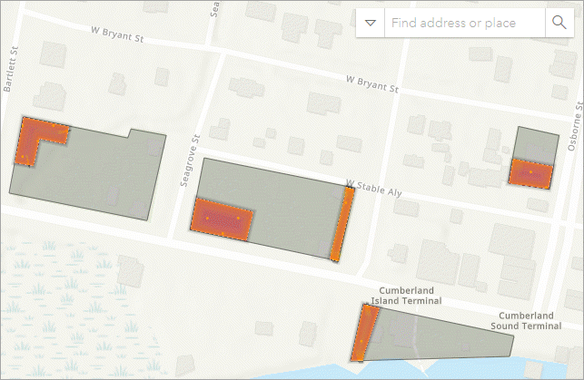 Selected geofence layer
