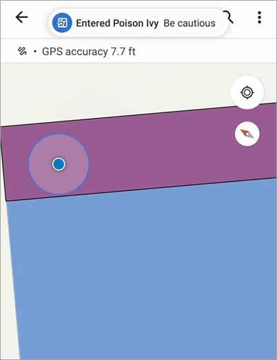 Send location alerts with a geofence in the Field Maps mobile app