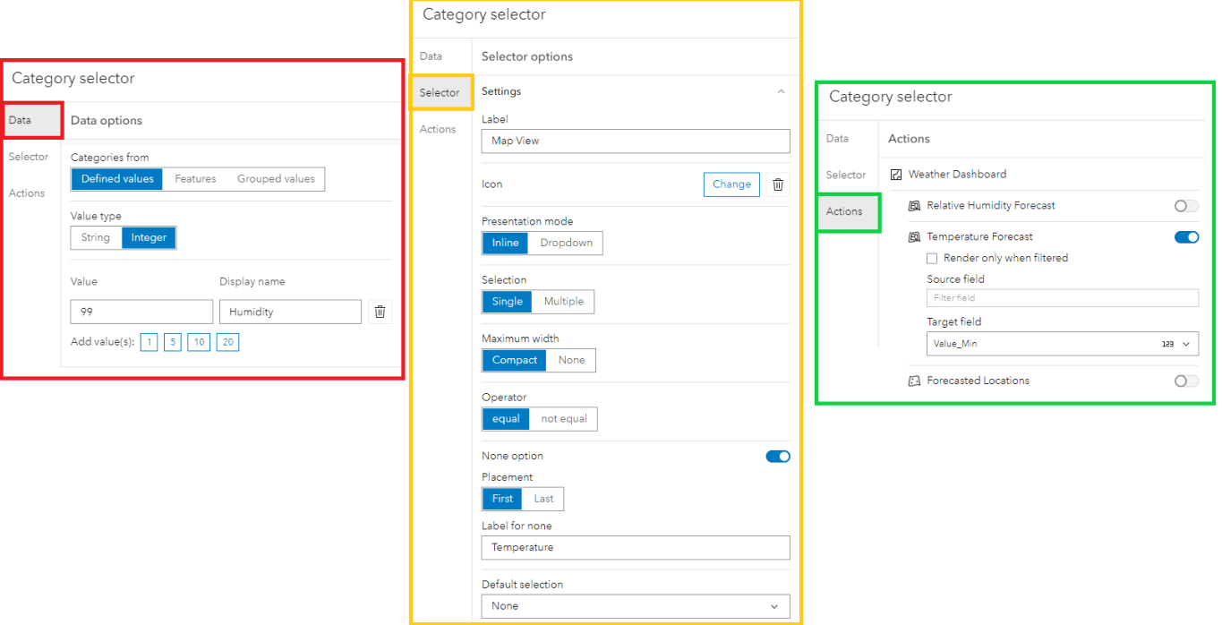 Steps followed to get the map view filter on ArcGIS Dashboards