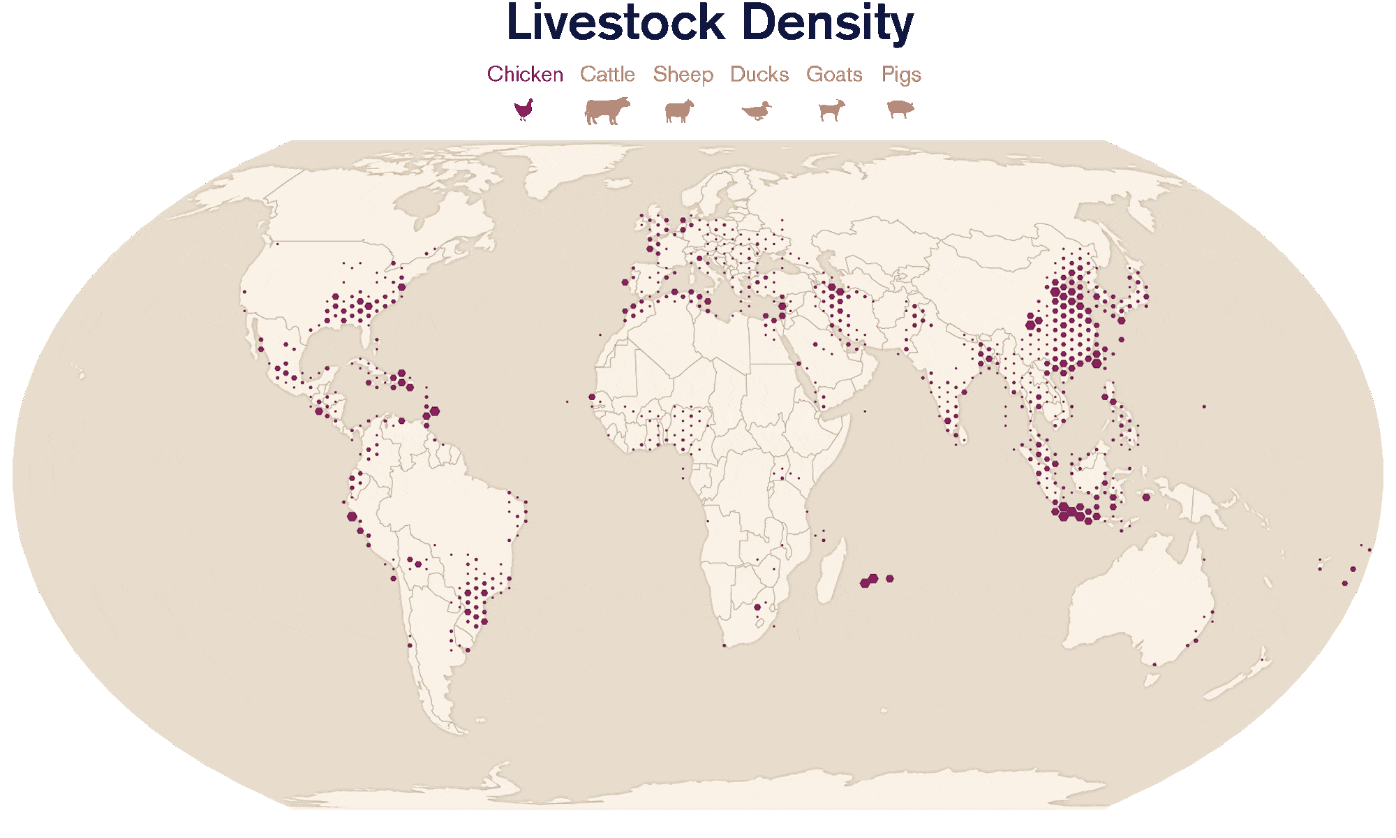 A global livestock density map