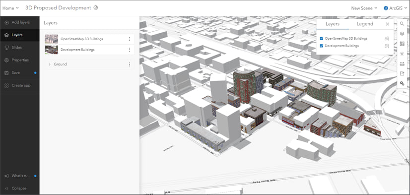 Development with OSM buildings