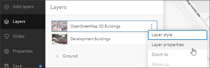 Layer properties Layer properties