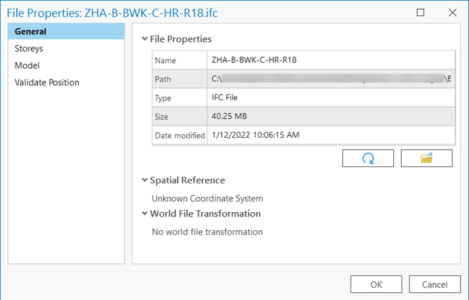 File Property window