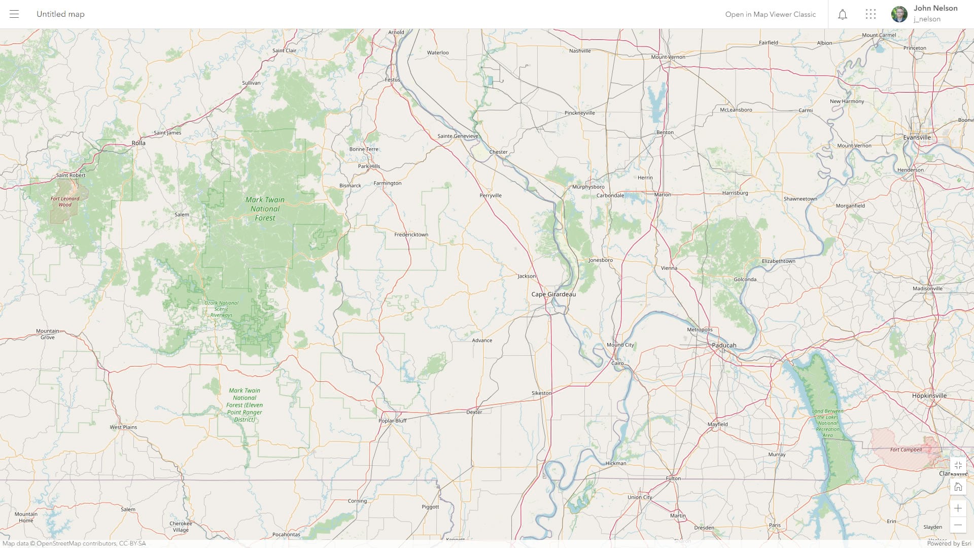 OpenStreetMap style basemap OpenStreetMap style basemap