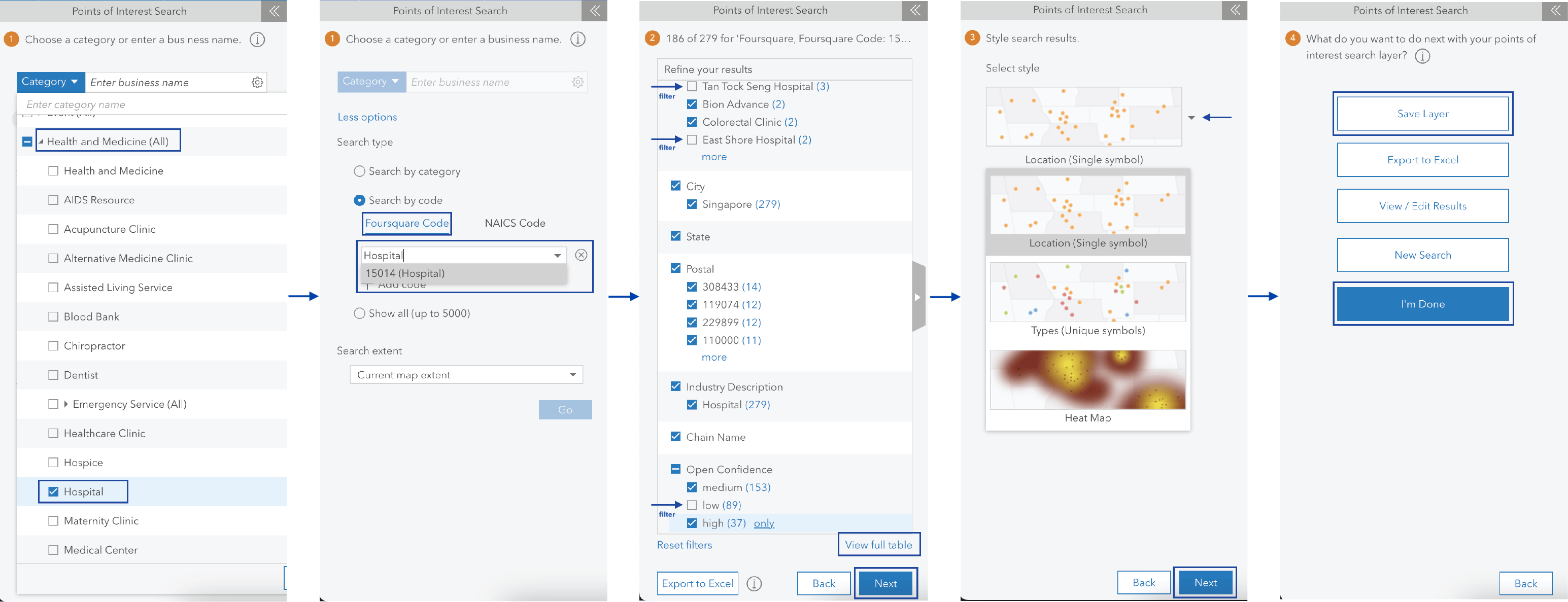 POI Search - process