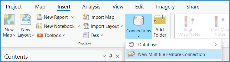 Insert tab in ArcGIS Pro