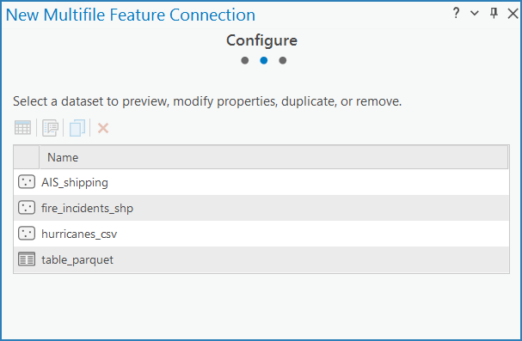 New multifile feature connection pane configure panel New multifile feature connection pane configure panel