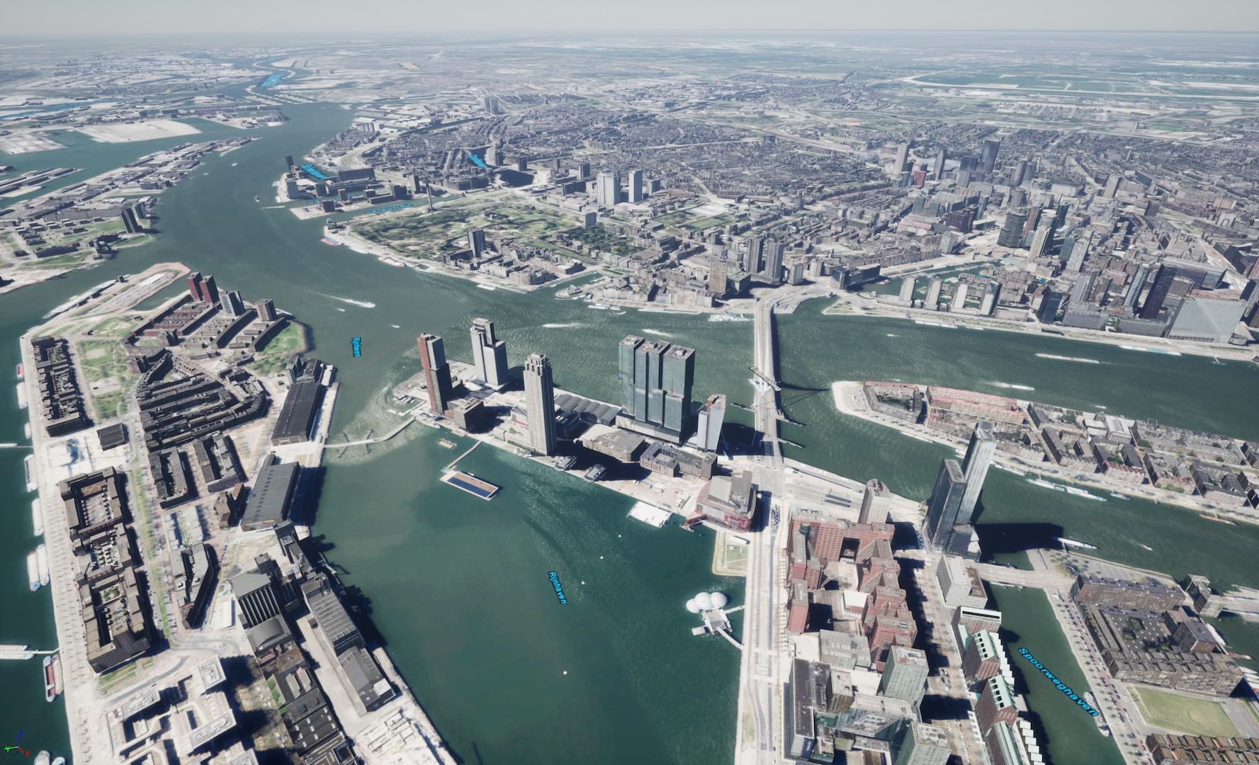 3D Object layer with textures of Rotterdam buildings 3D Object layer with textures of Rotterdam buildings