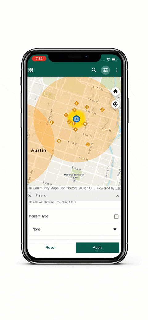 Filters for Nearby Filters for Nearby