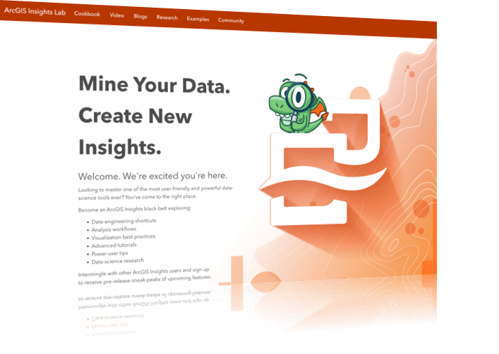 ArcGIS Insights Lab homepage