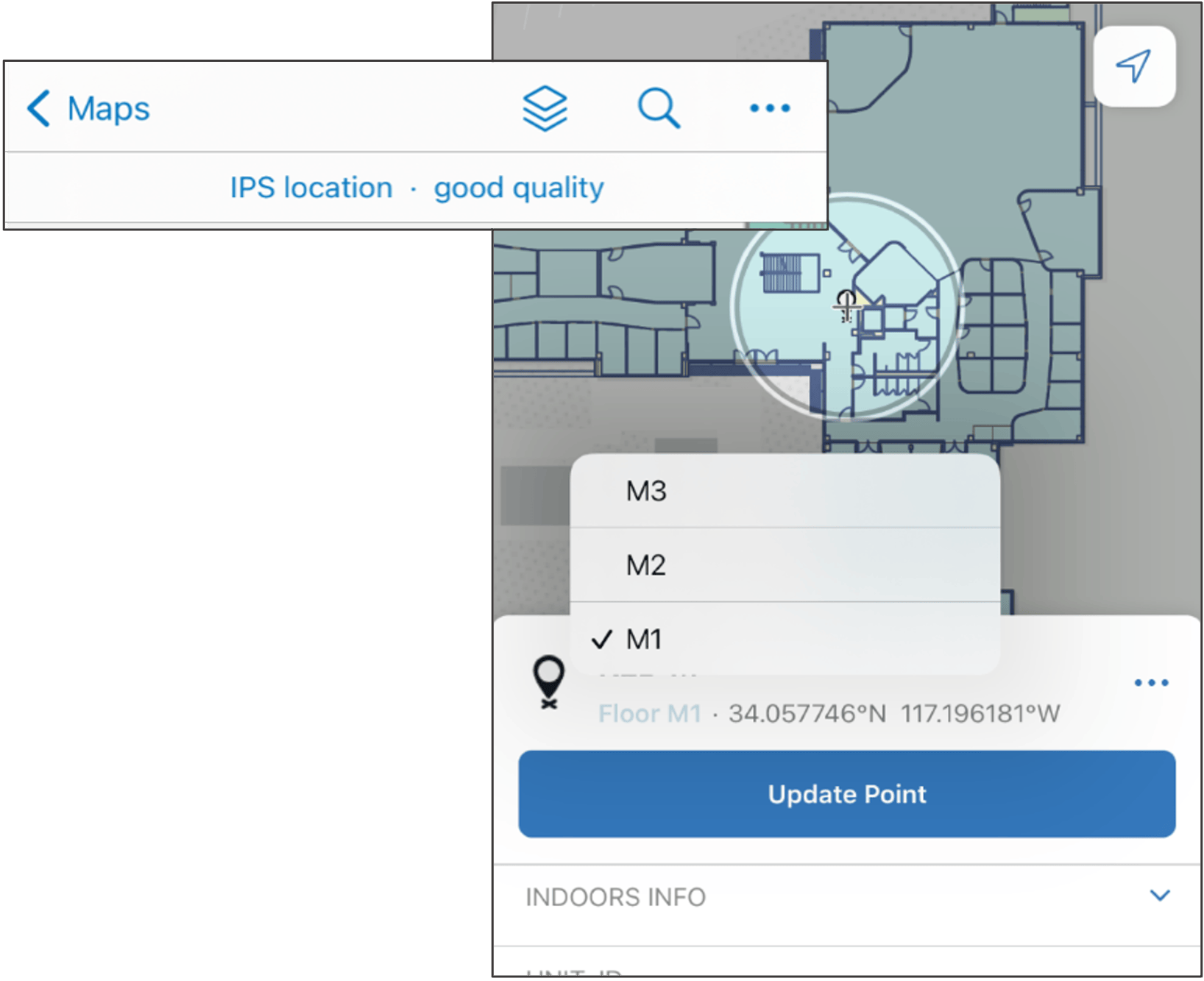 Field Maps continues to add support for indoor positioning and editing
