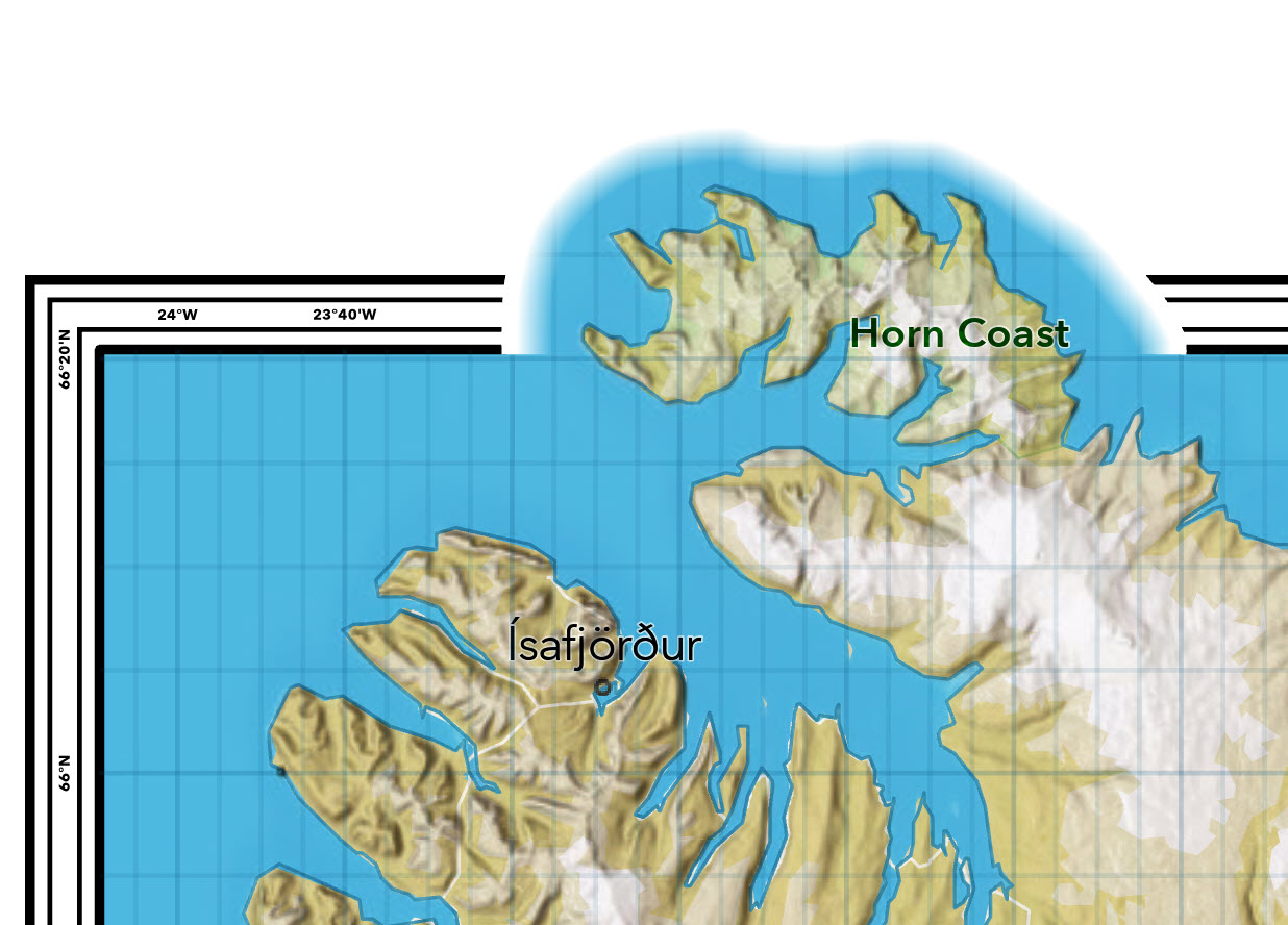 Applying a gradient stroke to the map edge Applying a gradient stroke to the map edge