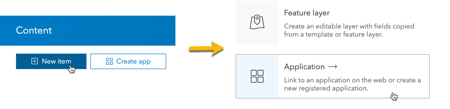 Create a new item Create a new item