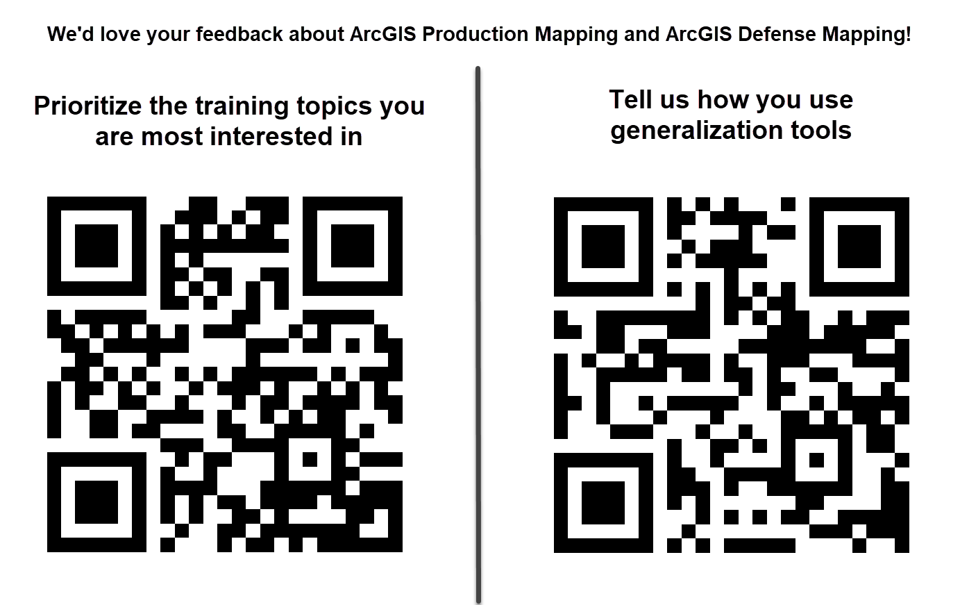 Survey QR codes