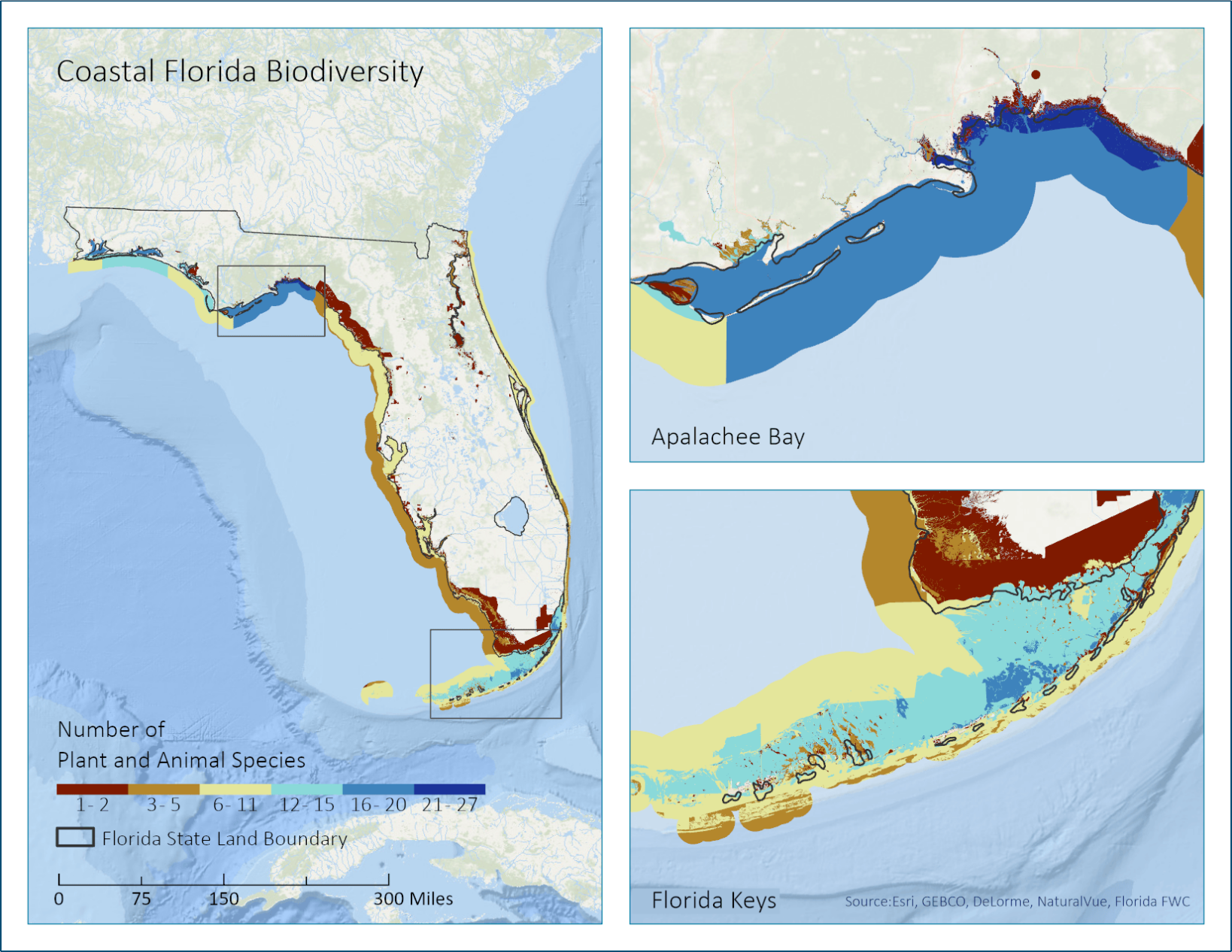 Coastal Florida Biodiversity Map