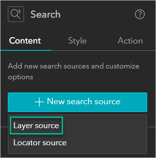 Layer source option