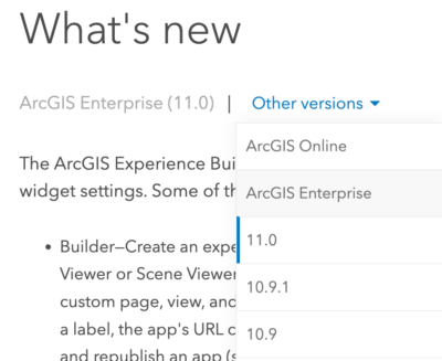 What's new in ArcGIS Enterprise