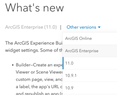 What's new in ArcGIS Enterprise What's new in ArcGIS Enterprise