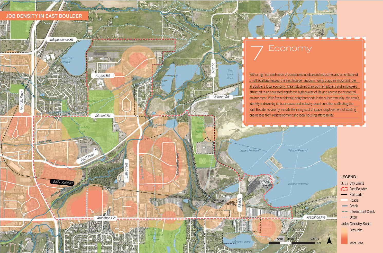 Figure 2: Job density data from Esri Business Analysis