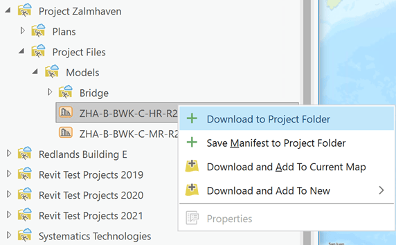 Download to Project Folder