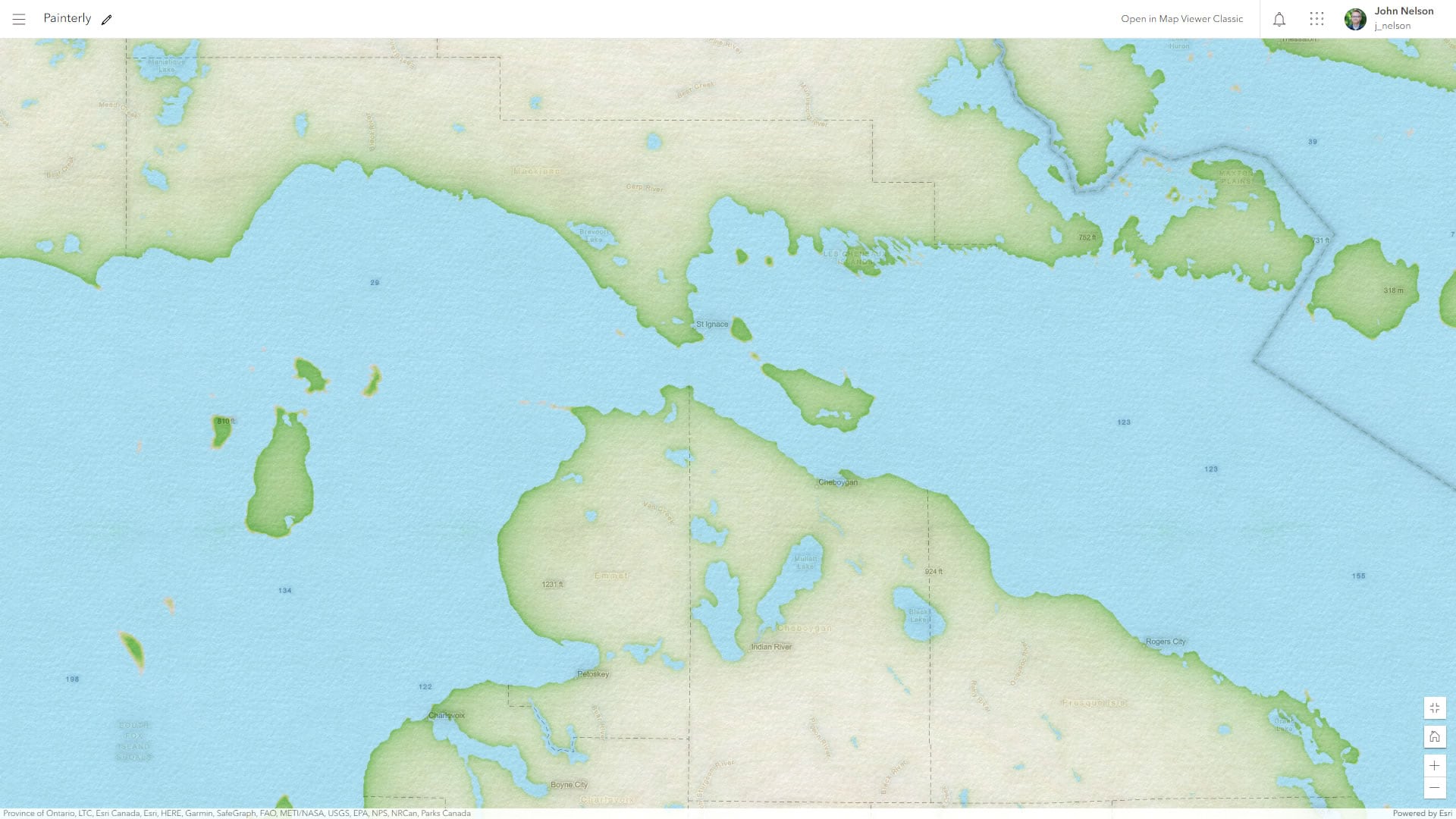 Painterly basemap in ArcGIS Online