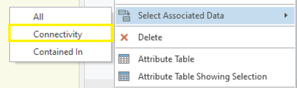 Figure 1 Select Features by Connectivity Association