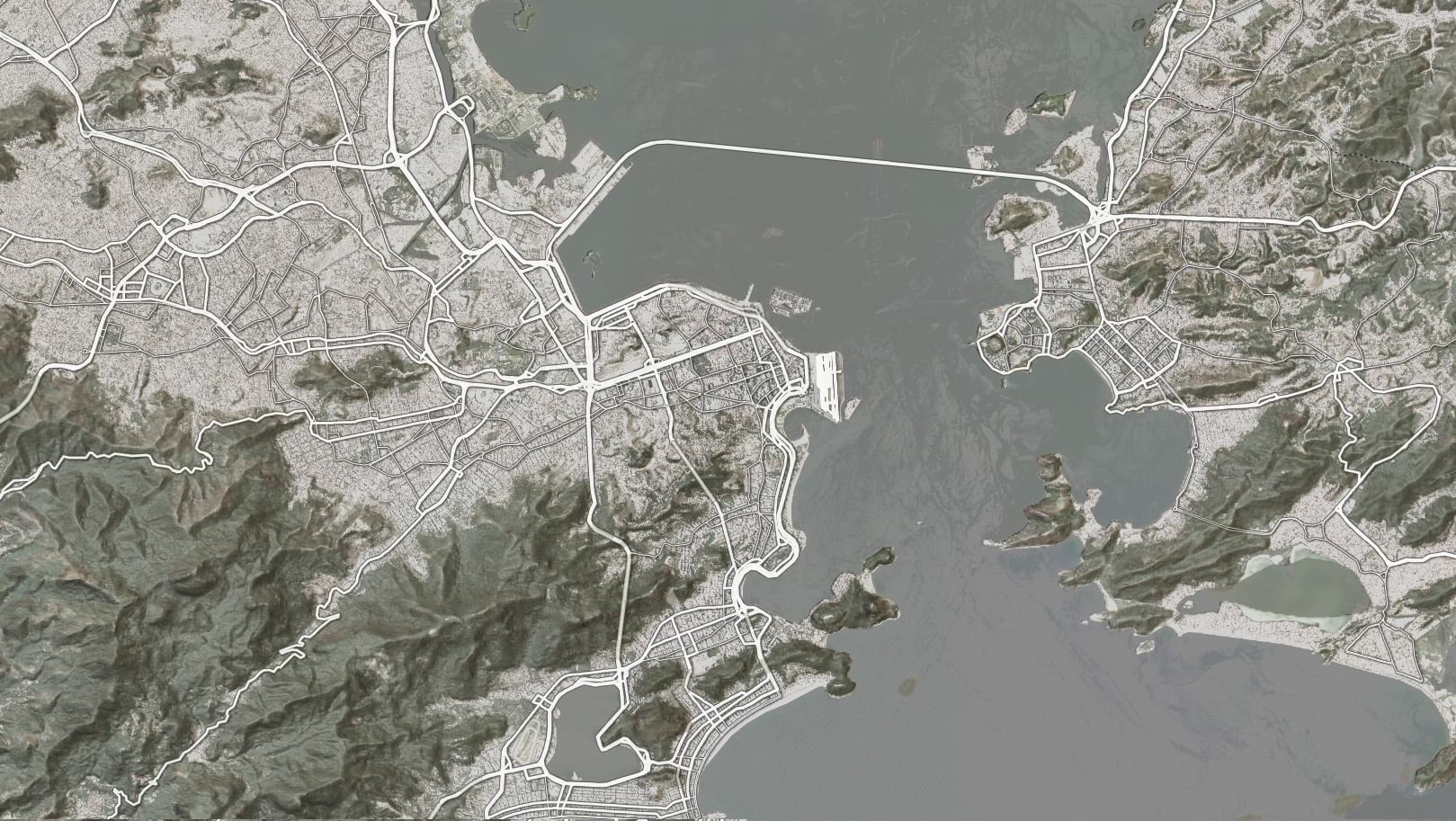 RIo Combined imagery/hillshade, with the Human Geography Detail layer RIo Combined imagery/hillshade, with the Human Geography Detail layer