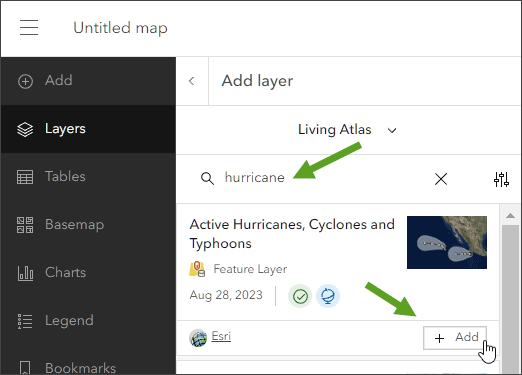 Living Atlas search Living Atlas search