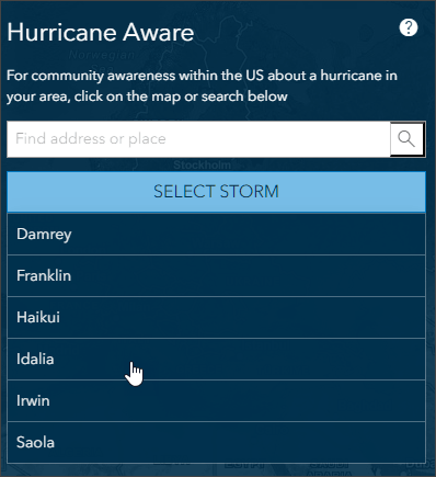 Select storm Select storm