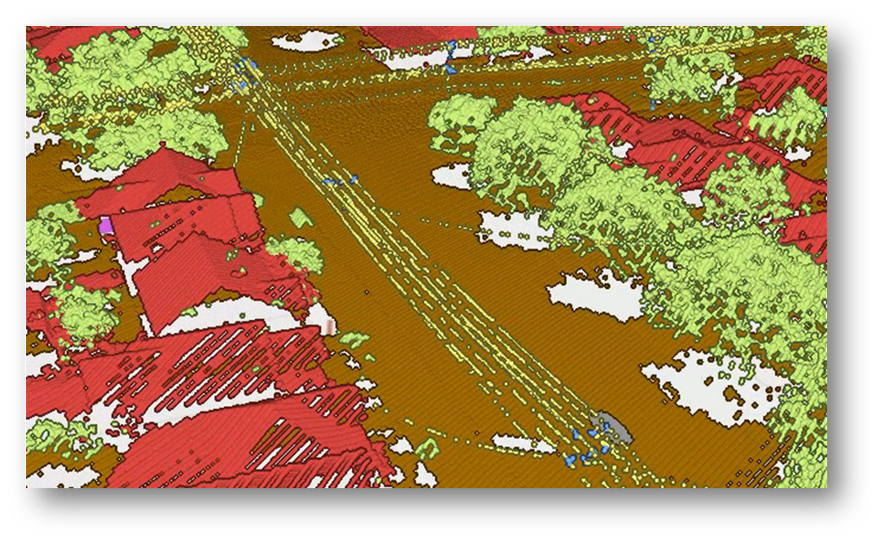 Figure 5: Classified points, ready for GIS post-processing