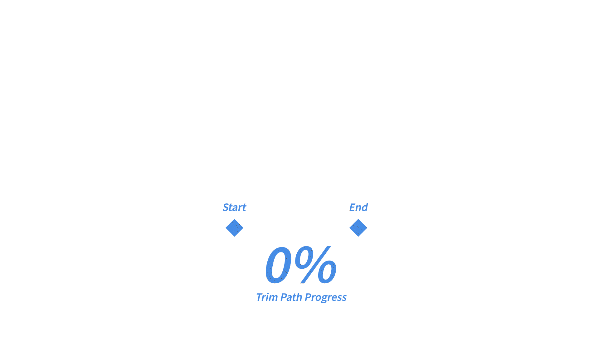 Animation of the Trim Path effect and the label treatment applied to the GPS tracks in the story.