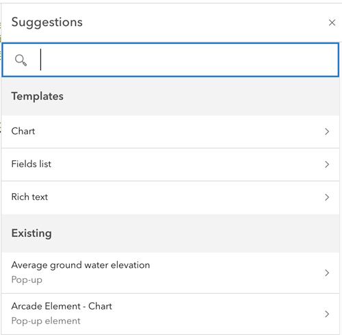 image showing the suggestions user interface image showing the suggestions user interface