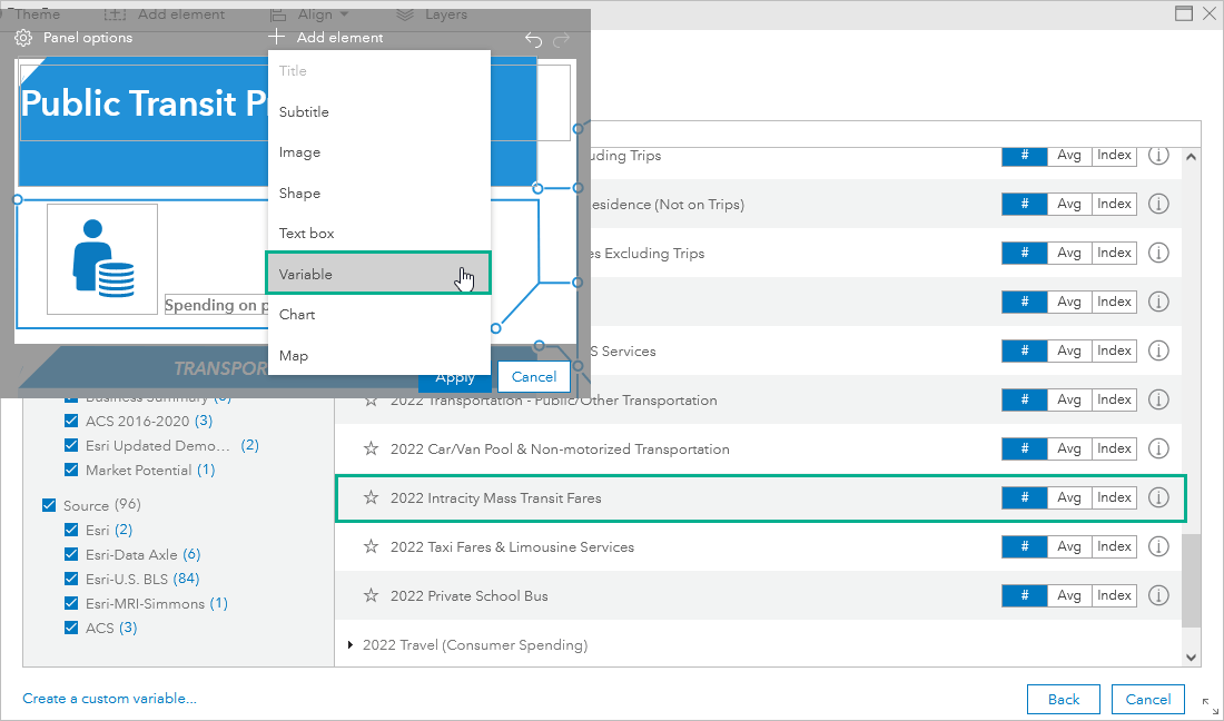 add spending variable