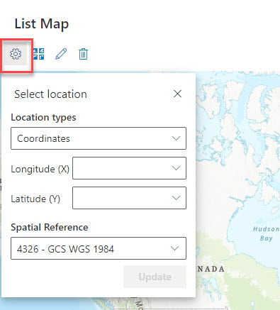 Select Location Pane