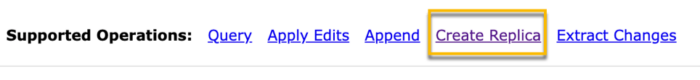Create Replica operation Create Replica operation