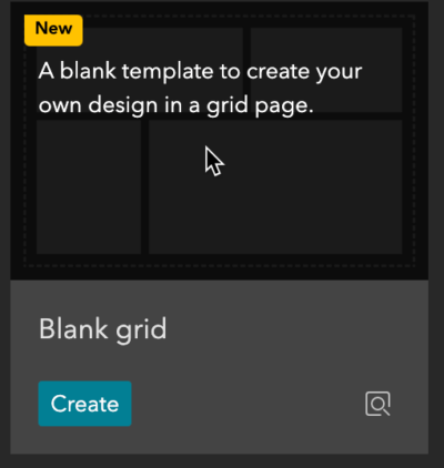 Blank grid template