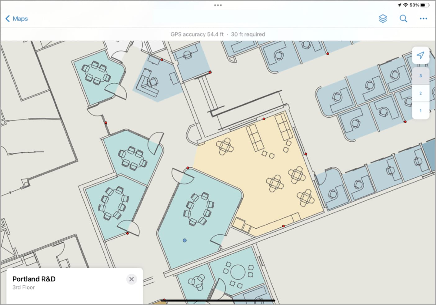 Floor tool in ArcGIS Field Maps Floor tool in ArcGIS Field Maps